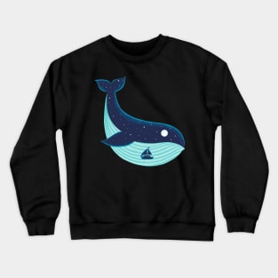 Nature Whale Crewneck Sweatshirt